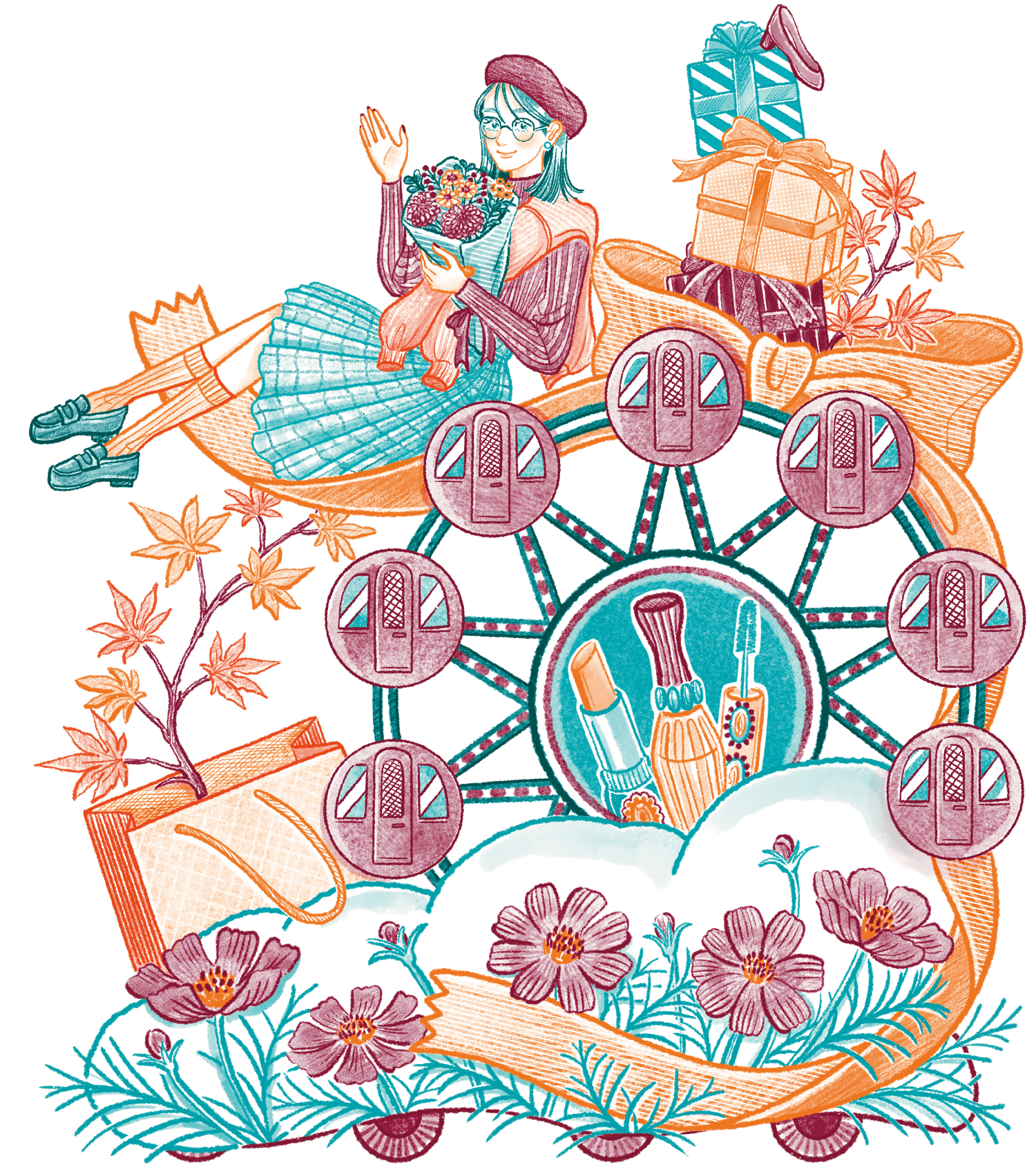 画像 イラスト 新しい季節に、新しい私。なんだかいい日になりそうです。