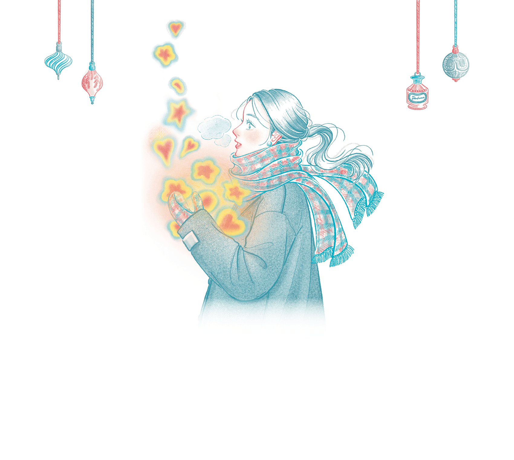 画像 イラスト 澄んだ空気を吸い込んで、なんだかいい日になりそうです。