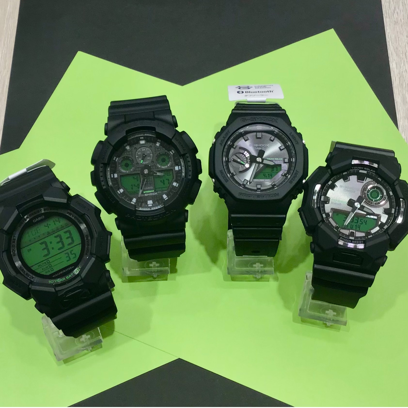 G-SHOCK】ブラックに映えるエレクトログリーンが魅力の新作登場