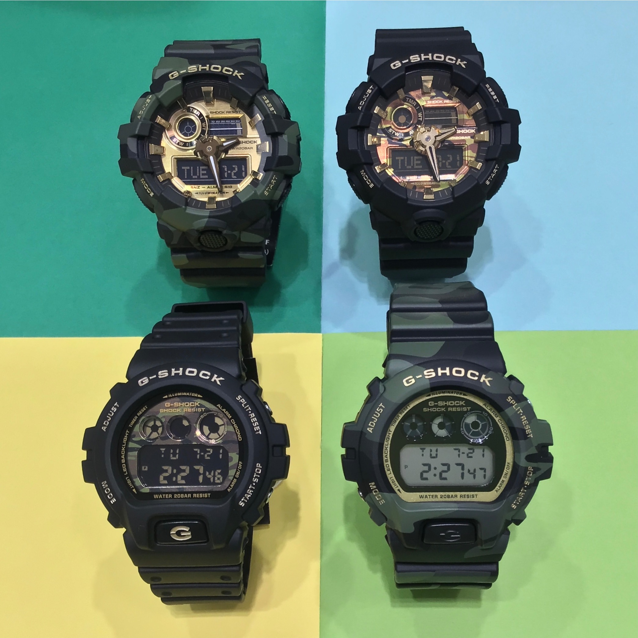 G-SHOCK】見た目もかっこいい！カモフラ(迷彩)モデル☆ │チックタック