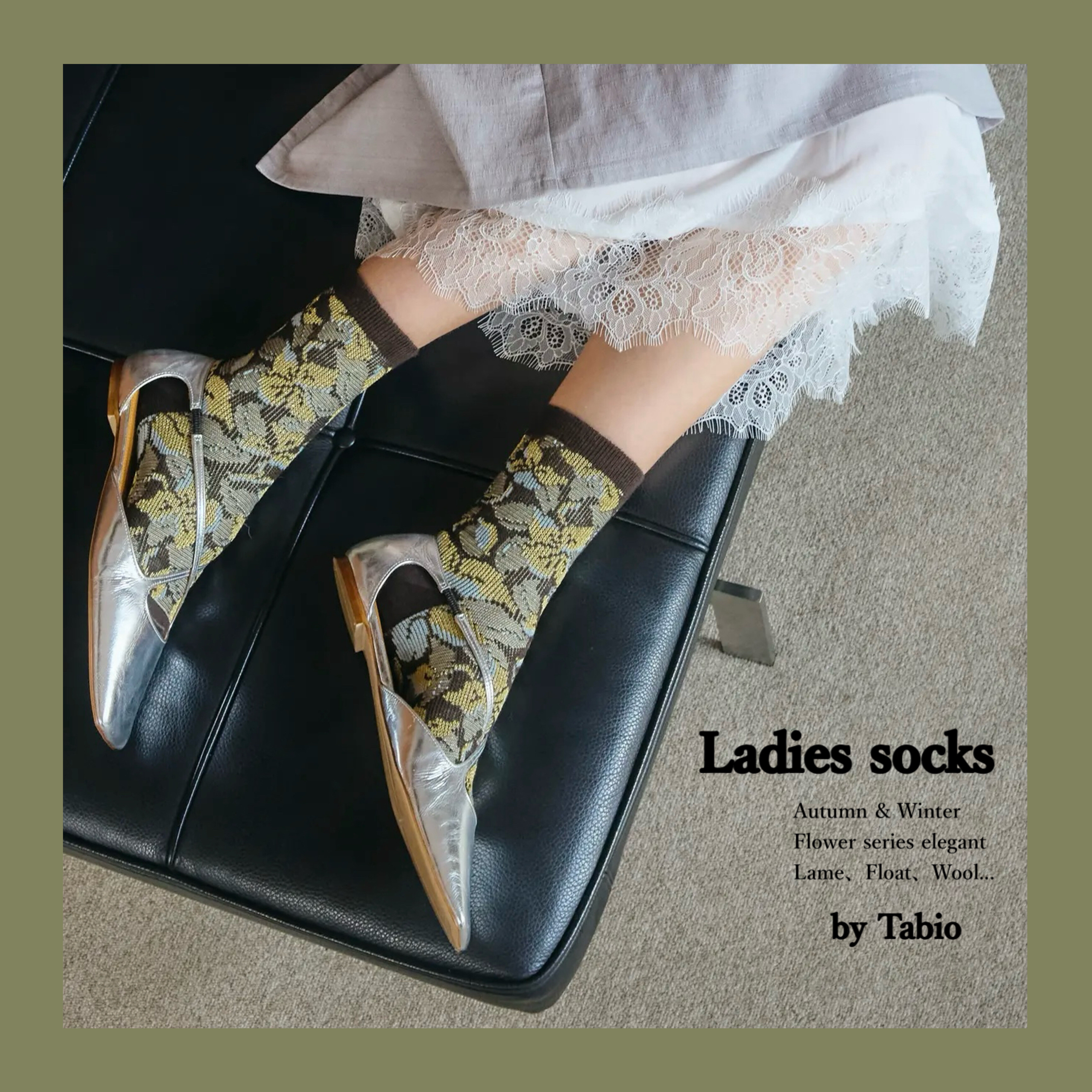 花柄💐ソックス -Ladies- │タビオ │ ショップブログ │ JR鹿児島