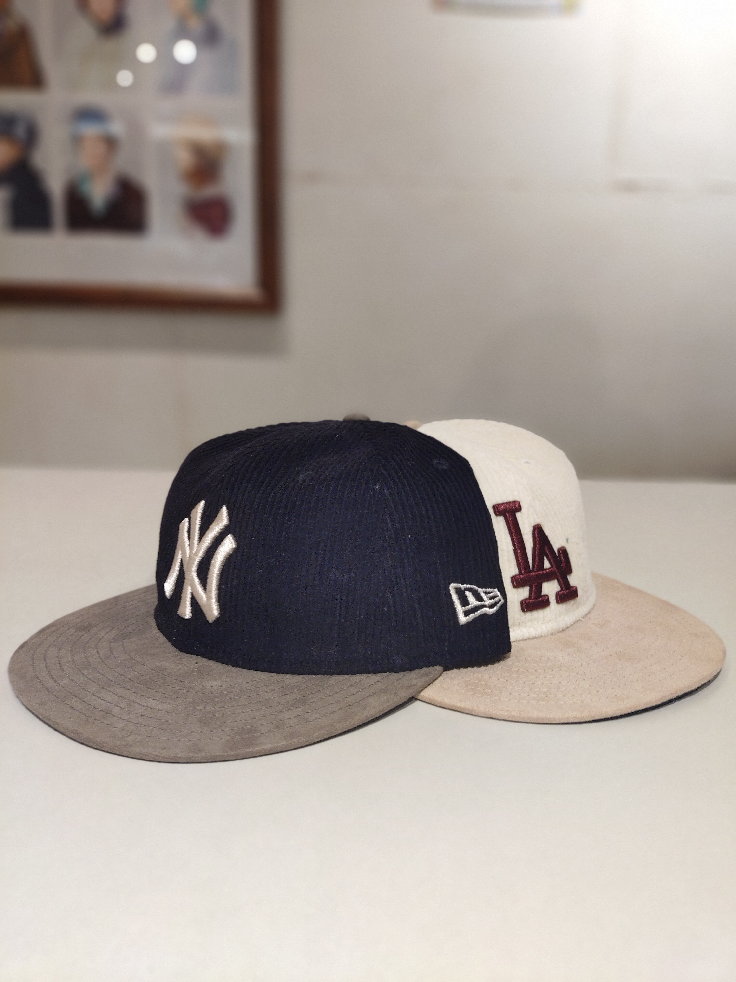 NEWERA】RC 9FIFTY レザーストラップ Corduroy コーデュロイ