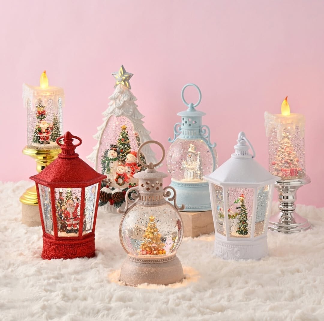 NEW】スイッチONでラメがキラキラ舞う新作スノードーム