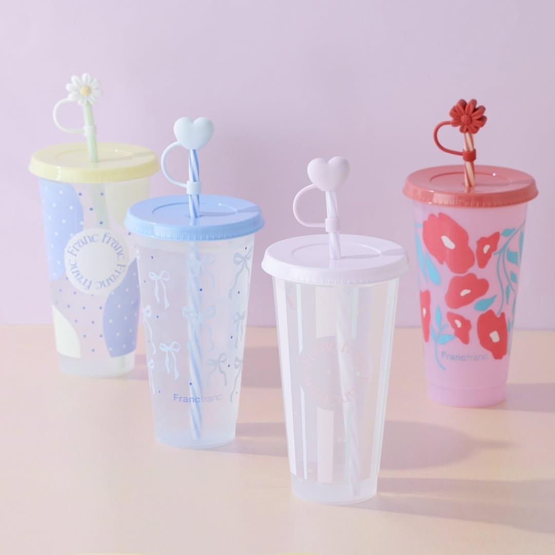 激レア 当選品 花とゆめ タンブラー NEW】今年はハートやお花のキャップ付き🩷ᩚ‪𓂃🎀𓈒𓏸毎年人気のカラー‬