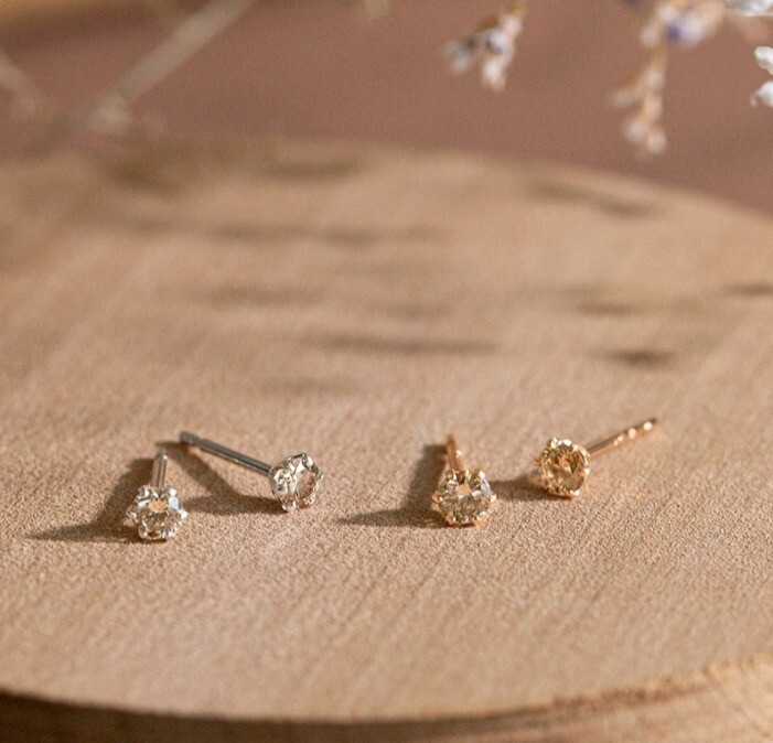 ハートアンドキューピット⭐︎ダイヤモンドピアス💎 │ブルーム