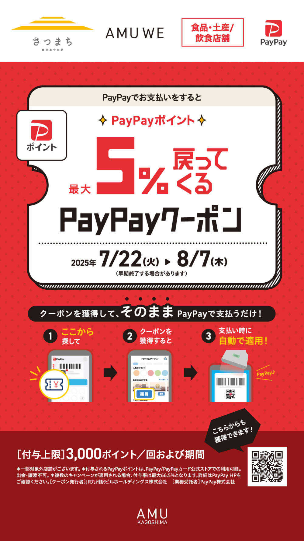 最大5％戻ってくるPayPayクーポン