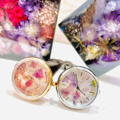 【鹿児島】本物の花が入ったウォッチ💐