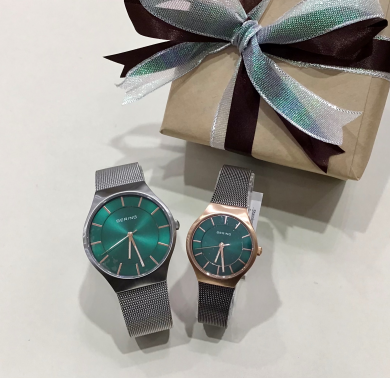 【BERING】グリーンカラーが映えるペアウォッチ！