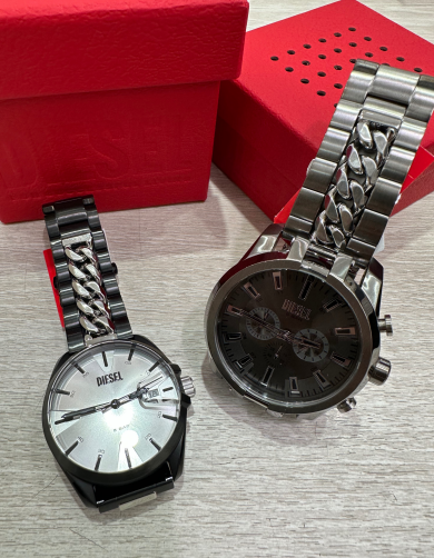 【DIESEL】アクセサリーと相性抜群！チェーン一体型ベルト！