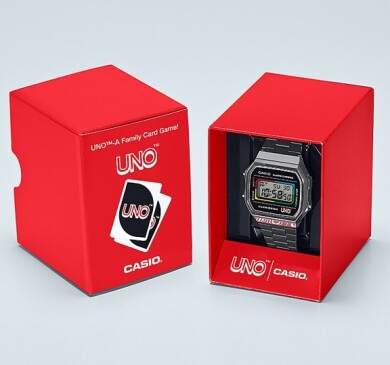 【CASIO】世界中で愛されているカードゲーム「UNO」とのコラボモデル！