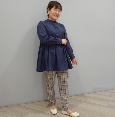 秋に着たくなるtroisのチェックパンツ❣️