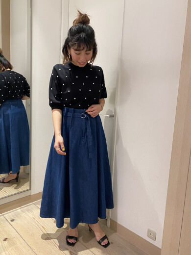 ドットの夏ニットコーデ🛍
