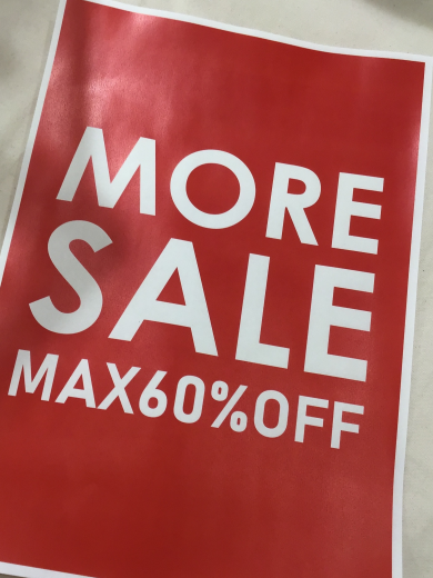 MORE SALE.  Max60%