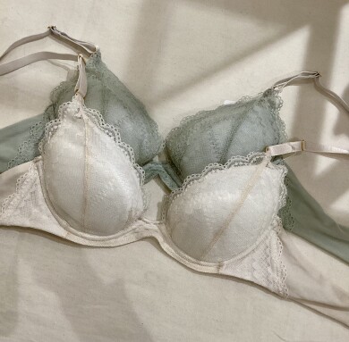 ワイヤー入りなのに優しい🥰ビタードットコットン