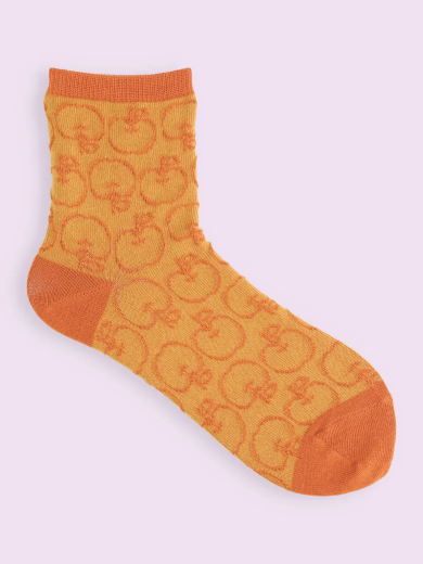 【3足￥1,100】りんごフロートショートソックス