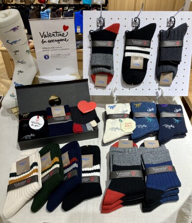 バレンタインギフトにおすすめsocks❤️