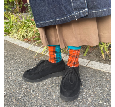✨NEW✨チェックバイカラーソックス