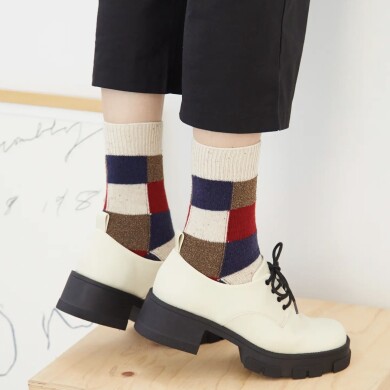 異素材ブロックソックス🧱