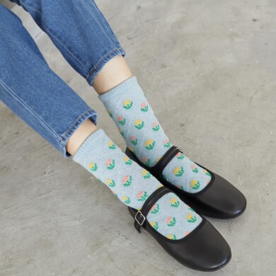 フロートニットフラワーソックス🌷