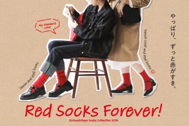 春のRED❤️socks🧦✨