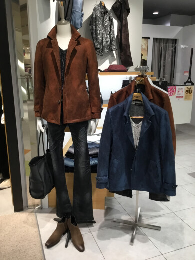 ☆T/Cスエード返し衿ジャケット☆