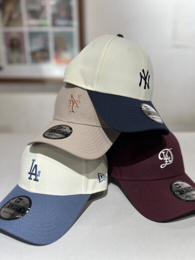 【NEWERA】9FORTY MLB ベージュ スウェットバンド