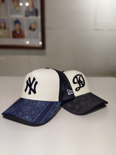【NEWERA】9FORTY A-Frame トラッカー Laser Burn Out Denim 