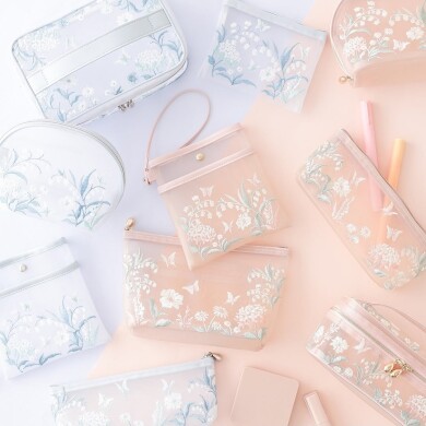 【NEW】涼しげなメッシュ素材のポーチシリーズ🌿.∘𓏸𓈒 𓂃🌼.*