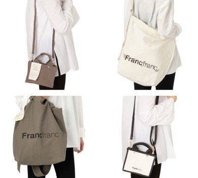 【SALE】Francfrancらしいロゴ入りトート！✨