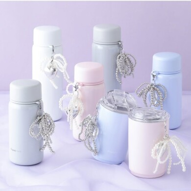 【NEW】パールやリボンやハートのチャーム付き🎀 ᩚ⸒⸒🩷ᩚ...໒꒱· ゚新作ボトル・タンブラー🫧 ͛.*