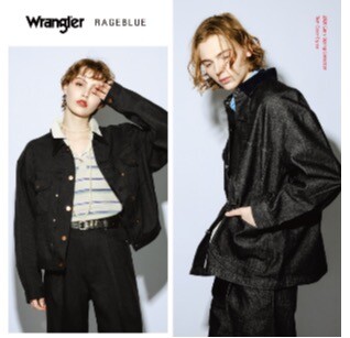 「RAGEBLUE」から、人気ジーンズブランド「Wrangler」との別注コレクションが登場！ メンズとレディース共に、品よく着こなせるセットアップ全4型を1月16日（金）より発売