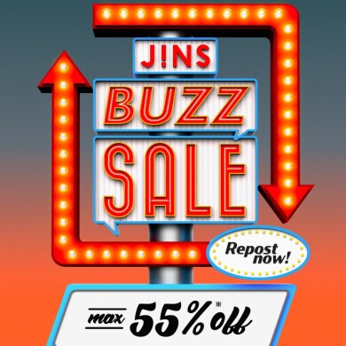 ＼JINS BUZZ SALE 第二弾実施中 ！／