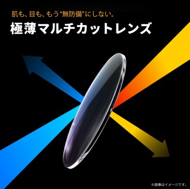 肌も、目も、もう”無防備”にしない。「極薄マルチカットレンズ」