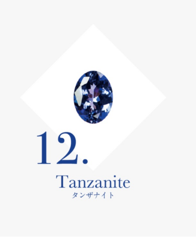 12月の誕生石「タンザナイト」