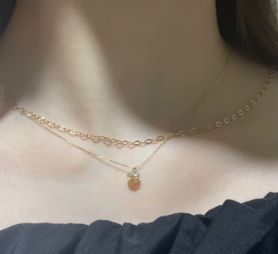 秋の新作🍁　ロンデルピアス&ネックレス