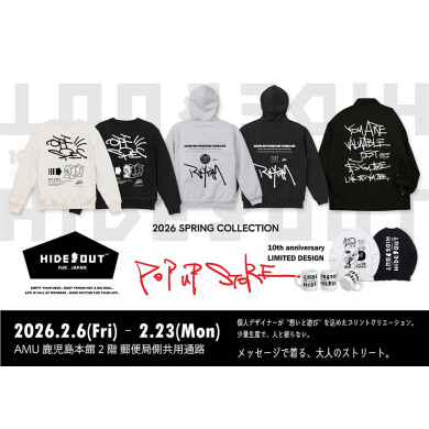 【期間限定SHOP】HIDE OUT <複合衣料>