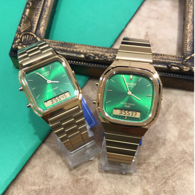 【CASIO】ゴールド×グリーンのカラーリングが魅力の新作