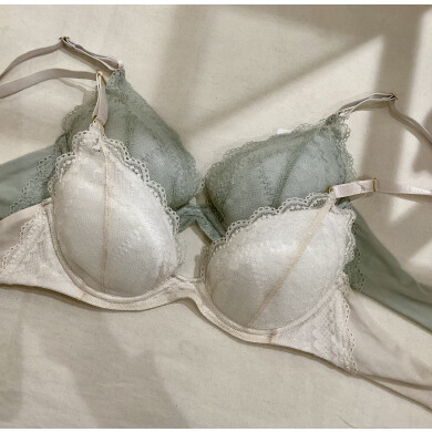 ワイヤー入りなのに優しい🥰ビタードットコットン