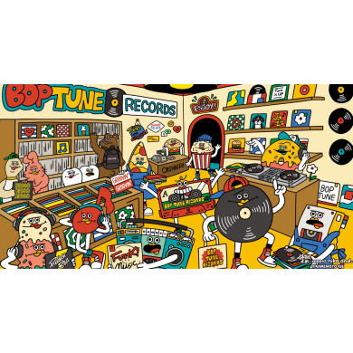 「ポップな色、ハッピーな音。#BOPTUNE」