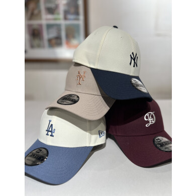 【NEWERA】9FORTY MLB ベージュ スウェットバンド 