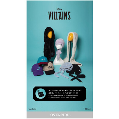 OVERRIDE×DISNEY VILLAINSコラボ　10月10日（金）発売