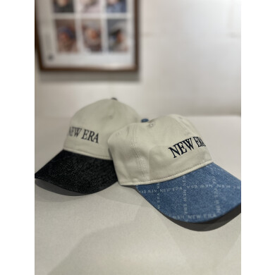 【NEWERA】9THIRTY Denim Monogram NEW ERA ストーン ウォッシュドデニムバイザー