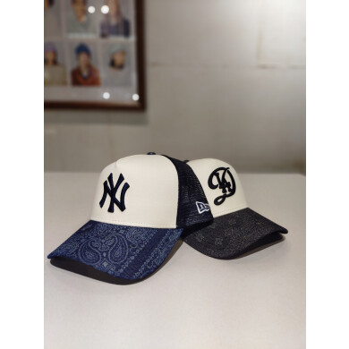 【NEWERA】9FORTY A-Frame トラッカー Laser Burn Out Denim 