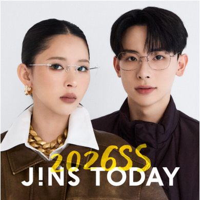 旬を着こなすメガネ「JINS TODAY」26年春の新作発売！