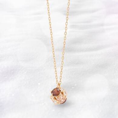 【2025ウインターコレクション】【Rondelle】K10 イエローゴールド キュービックジルコニア ネックレス