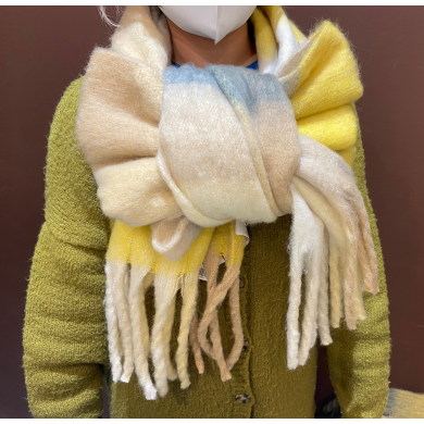 ❄️冬に大活躍❄️ チェックマフラー🧣