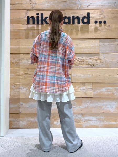 チェックシャツコーデ☺︎