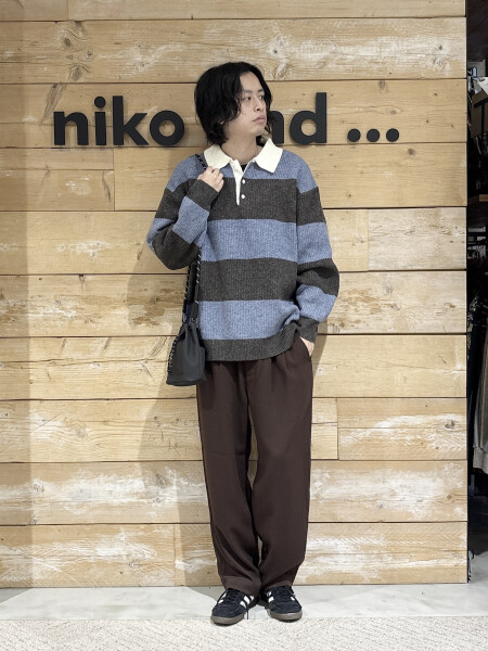 ラガーシャツ風ニット🧶