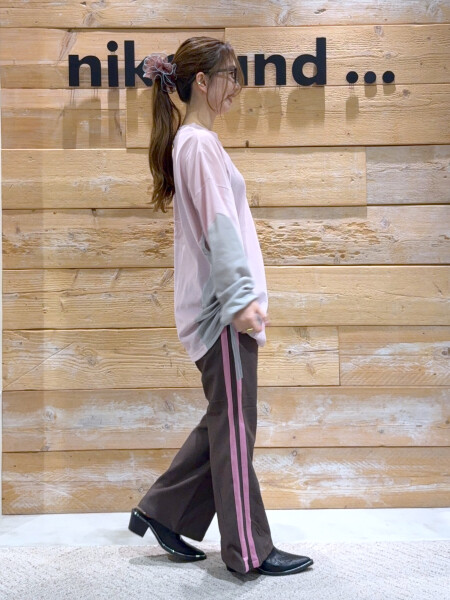 ピンクブラウンコーデ☺︎