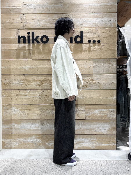 アイボリー✖️ブラックデニム